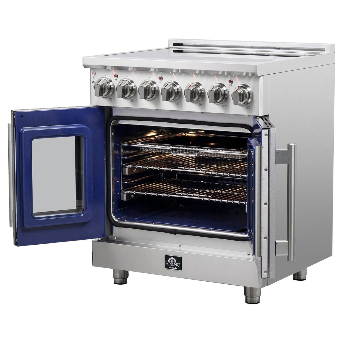 Forno Massimo 30 in. 4.32 cu. ft. Freestanding Electric Range with French Door and 5 Radiant Elements (Model FFSEL6955-30)