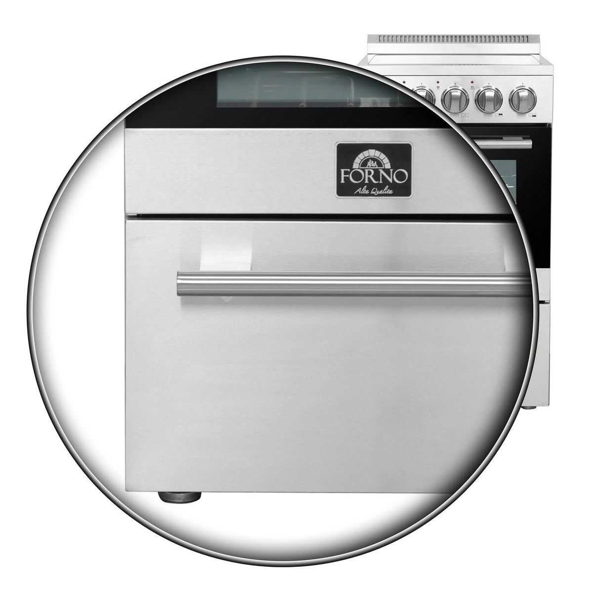 Forno Pallerno 20 in. Freestanding Electric Range, 2.05 cu. ft., 4 Elements, Stainless Steel (Model FFSEL6052-20)