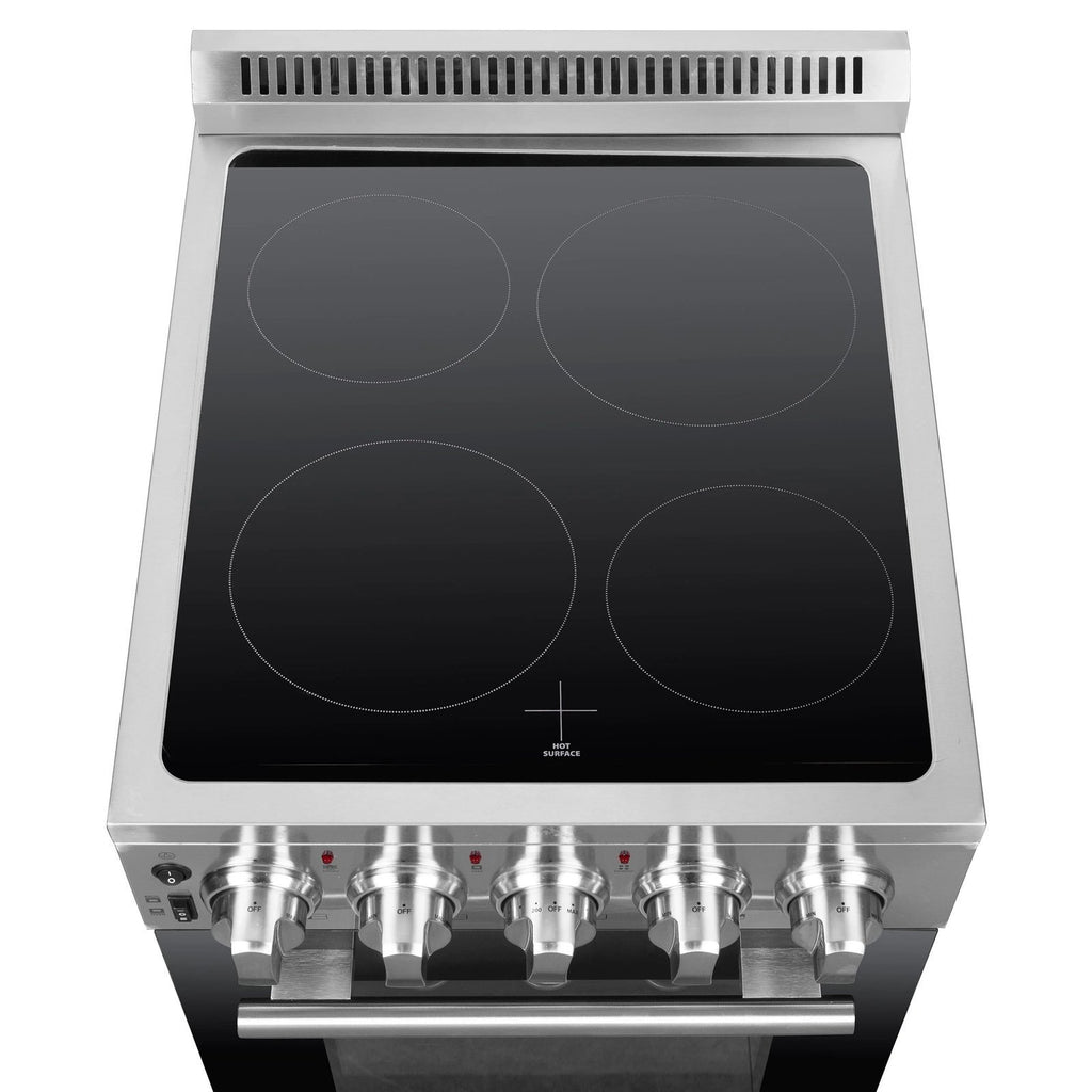 Forno Pallerno 20 in. Freestanding Electric Range, 2.05 cu. ft., 4 Elements, Stainless Steel (Model FFSEL6052-20)