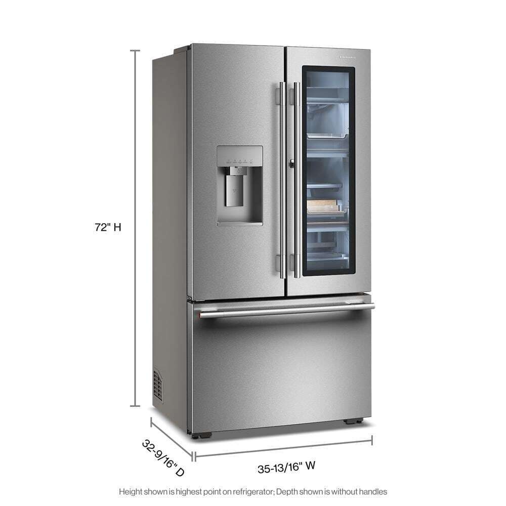 Counter-Depth French Door Refrigerator with ClearVue™